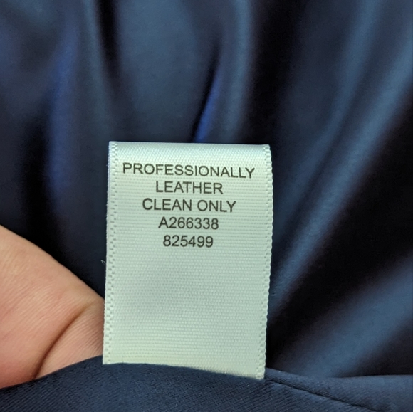 Isaac Mizrahi Live Suede/leather Jacket, Dark Blue, size 8 - Picture 4 of 10